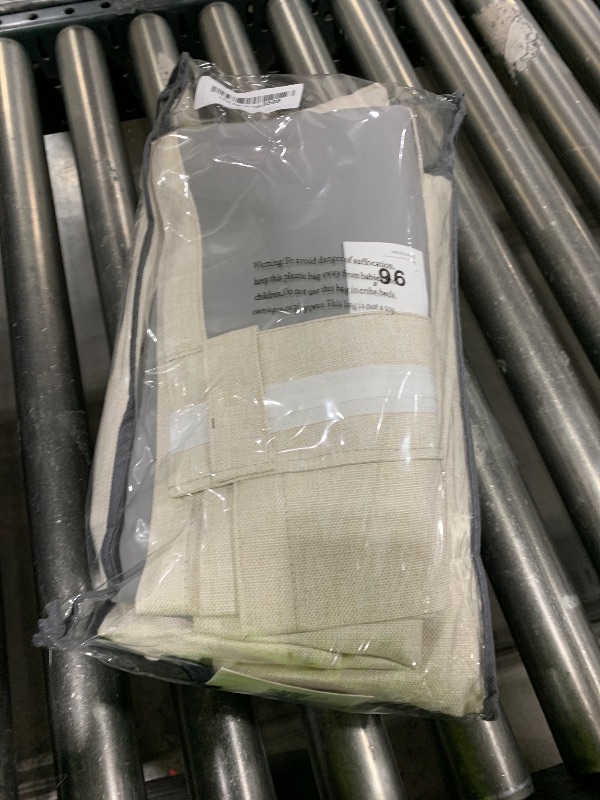 Photo 1 of 100% Blackout Shield Linen Blackout Curtains for Bedroom 96 Inches Long, Back Tab/Rod Pocket Living Room Drapes, Thermal Insulated Blackout Curtains 2 Panels Set, 50" W x 96" L,Cream