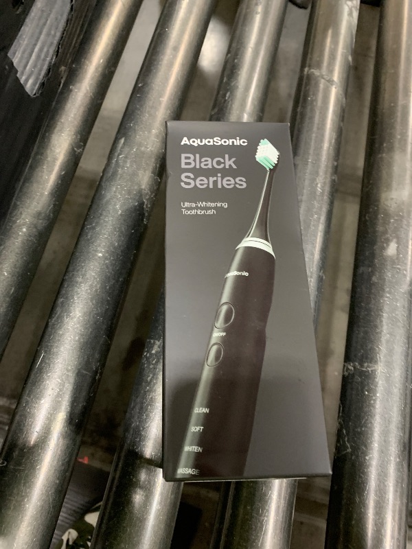 Photo 1 of Aquasonic Black Series Ultra Whitening Toothbrush – ADA Accepted Electric Toothbrush- 8 Brush Heads & Travel Case – 40,000 VPM Electric Motor & Wireless Charging - 4 Modes w Smart Timer