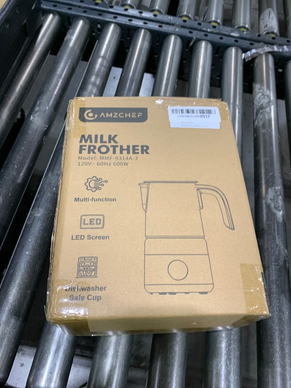 Photo 1 of 8-IN-1 Milk Frother and Steamer 600W w/Smart Touch Control, AMZCHEF 17oz/500ml Detachable Frother for Coffee, Automatic Warm and Cold Foam Maker, Hot Chocolate Maker, Dishwasher Safe