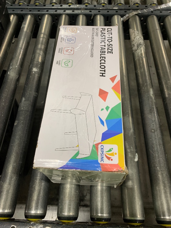 Photo 1 of CXPSINC 54 Inch X 300 Feet Plastic Table Cover Roll Disposable Tablecloth with Slide Cutter for All Type/Shape Tables | Picnic, Party, Banquet, Birthdays, Weddings (Fuchisa, 300 Feet)