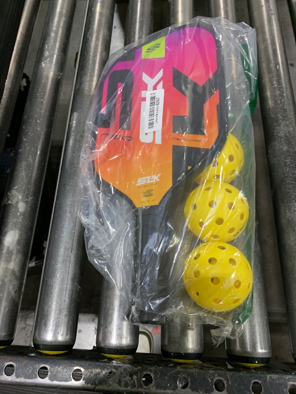 Photo 1 of Selkirk Sport SLK Neo Fiberglass Pickleball Paddles Set of 2 | Designed in The USA | Complete Pickleball Set with 2 Pickle Ball Rackets, 3 Hybrid+ Balls, and SLK Sling Bag | Electric Sunset & Oasis