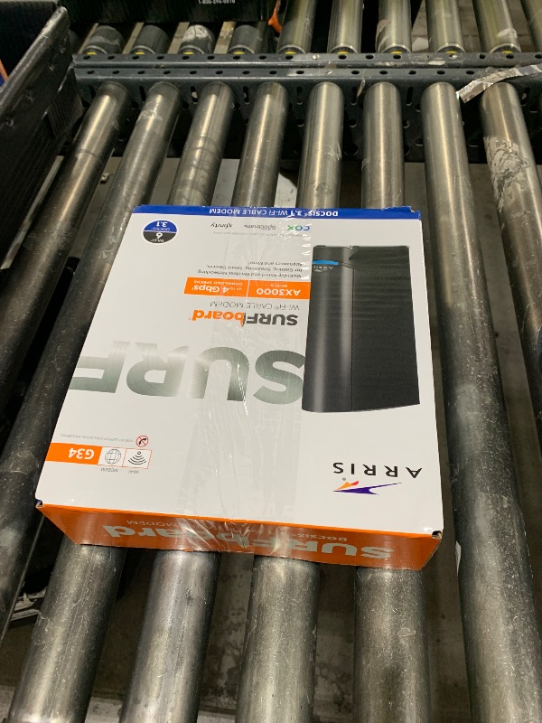 Photo 1 of ARRIS (G34) - Cable Modem Router Combo - Fast DOCSIS 3.1 Gigabit WiFi 6 (AX3000), Approved for Comcast Xfinity, Cox, Spectrum & More, 1 Gbps Max Internet Speeds