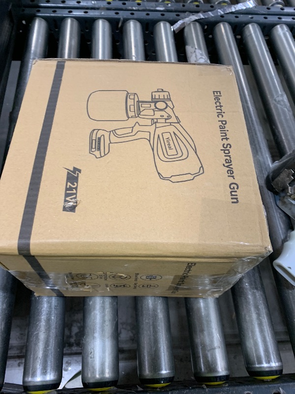 Photo 1 of Cordless Paint Sprayer with Battery Powered,Spray Paint Gun with 2 of 2000mAh 2 of 800ML Containers 3 Copper Nozzles, Electric Paint Sprayer Gun for House Painting Furniture Cabinets Fence Wall Home
