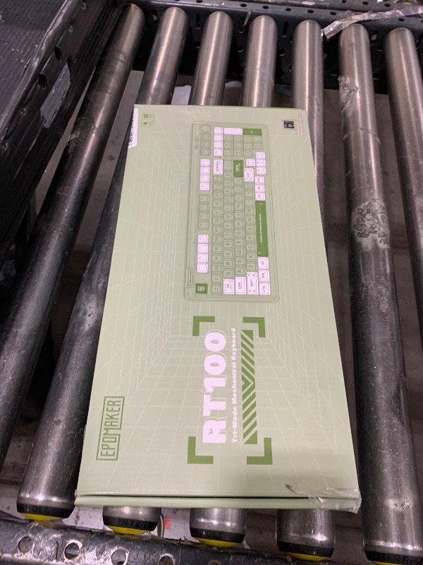 Photo 1 of EPOMAKER RT100 97 Keys Gasket BT5.0/2.4G/USB-C Mechanical Keyboard with Customizable Display Screen, Knob, Hot Swappable Socket, 5000mAh Battery for Win/Mac(RT100 Green, Wisteria Linear Switch)