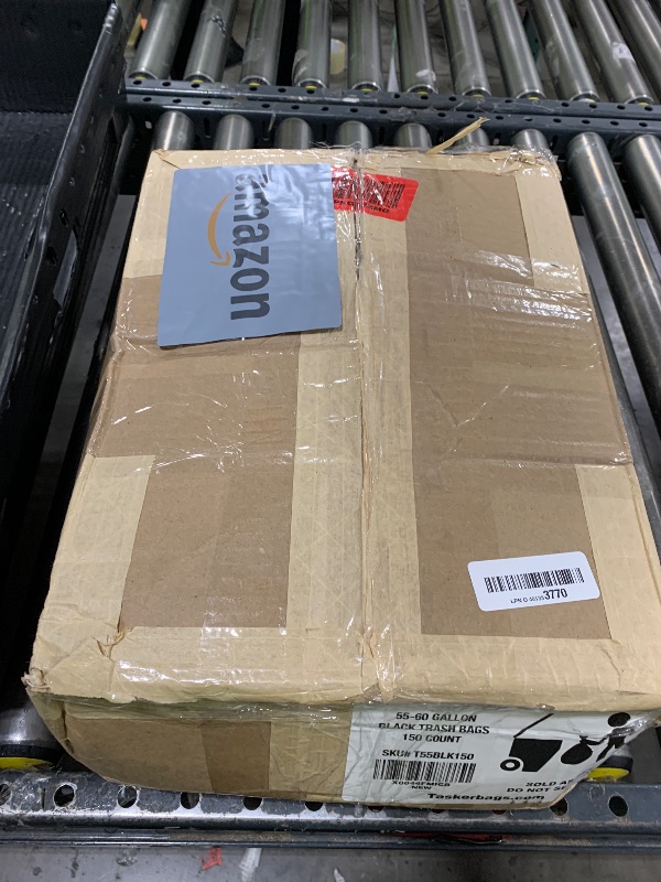 Photo 1 of Tasker 55-60 Gallon Trash Bags Heavy Duty | Mega ValuePack 150 Bags | Large Black Garbage Bags | for Office, Commercial, Outdoor, Lawn, and Leaf