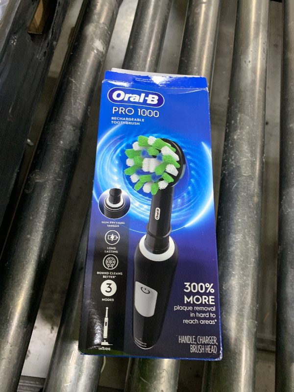 Photo 1 of Oral-B Pro 1000 Rechargeable Electric Toothbrush, Black