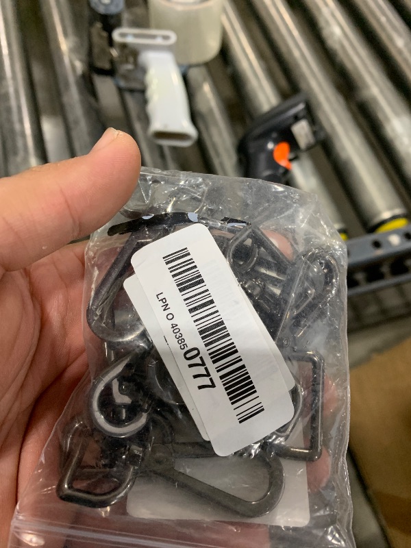 Photo 1 of 10 Pcs Swivel Clasps 1" D Ring Lobster Clasp Claw for Strap Push Gate Lanyard Swivel Snap Hook Clips?Gunmetal