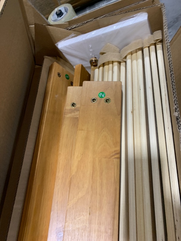 Photo 1 of Mellow Naturalista Classic 16 Inch Solid Wood Platform Bed with Wooden Slats, Natural Pine, Queen