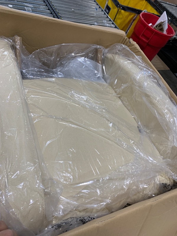 Photo 1 of beige sofa chair