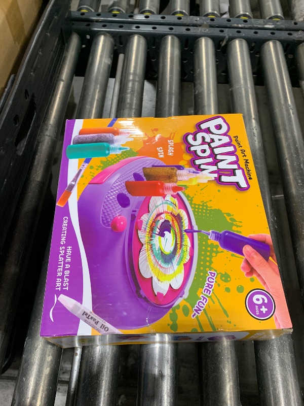 Photo 1 of Arts and Crafts for Kids Ages 4-8,Paint Spin Art Machine Kit,Art Craft Set for 6-9 Year Old,Cool Painting Spinner Toys Kits Set,Art Supplies Birthday Gifts for Boy Girl Ages 6 7 8 9 10 11 12 Purple