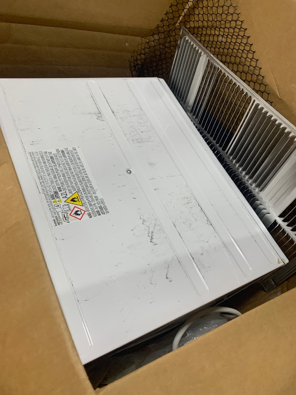 Photo 1 of [SOLD FOR PARTS] Keystone 14,000 BTU Wall Mounted Air Conditioner with Supplemental Heat and Dehumidifier Function, 230V, Wall AC for Living Room and Large Rooms up to 700 Sq.Ft., Quiet, High Efficiency AC with Remote