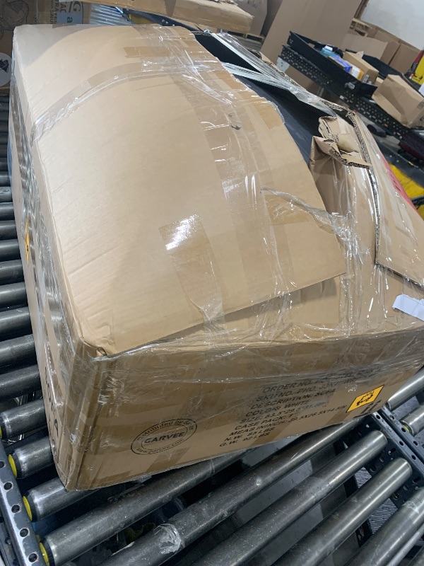 Photo 1 of [SOLD FOR PARTS] Streamdale 79" Corduroy Sofa with 4 Pillows, White
