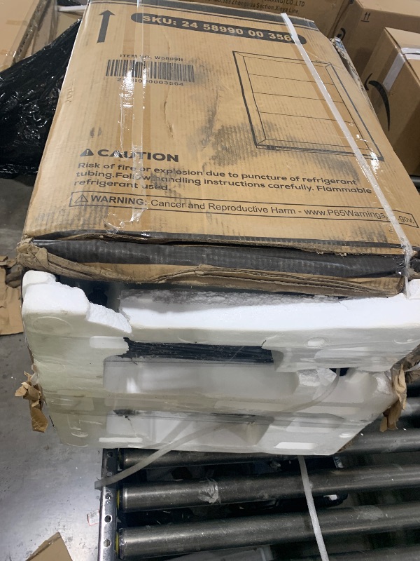 Photo 1 of [SOLKD FOR PARTS] Electactic Mini Fridge 130 Can Beverage Refrigerator Cooler, 3.2 Cu.Ft Drink Fridge for Soda Wine Beer, Adjustable Temperature Control for Home Office, Black