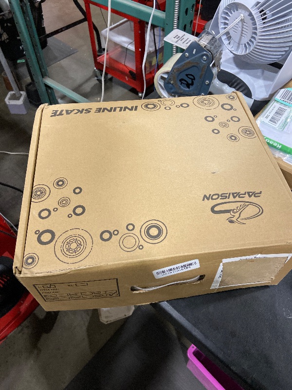 Photo 1 of *PICTURE FOR REFERENCE*
BLACK AND WHITE PAPAISON Adjustable Inline Skates for Kids and Adults. SIZE L.