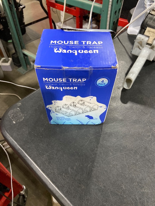 Photo 1 of 4 Pack Humane Mouse Traps No Kill, Live Mouse Traps Indoor, Reusable Small Mice Trap Catcher for House & Outdoors