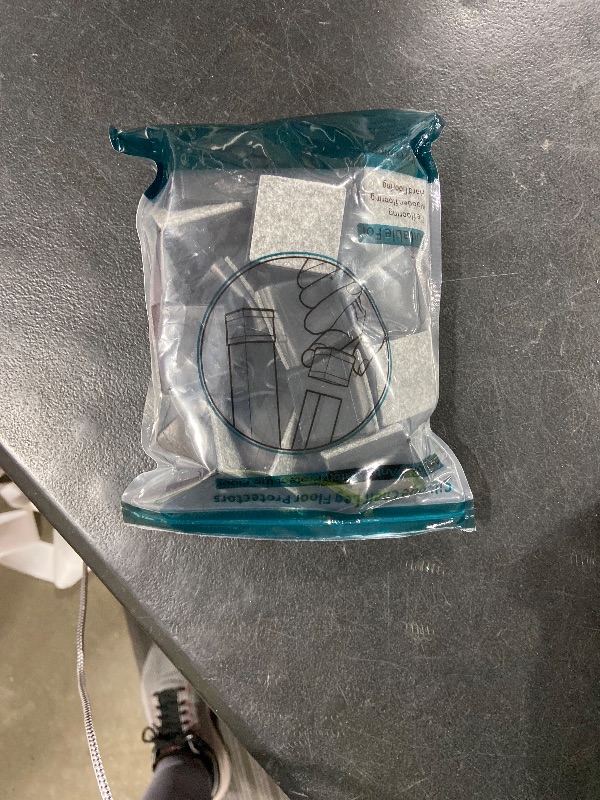 Photo 1 of 16 PCS Square Chair Leg Floor Protector, Silicone Chair Leg Cover, Furniture Leg Protectors with Felt, Mobile Table Leg pad, Protect The Floor from Scratches.1 1/2 in Black.