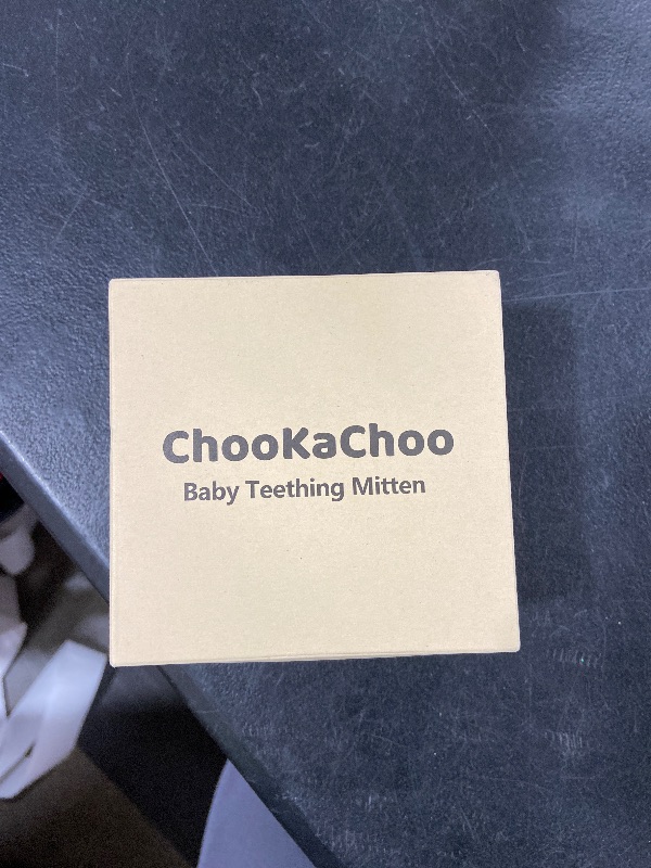Photo 1 of 2 Packs Baby Teething Toy for 0-6 6-12 Months, Food Grade Silicone Teething Mitten, Anti Dropping Wrist Hand Teethers Baby Chew Toys for Sucking Needs, BPA Free (Green & Caramel)