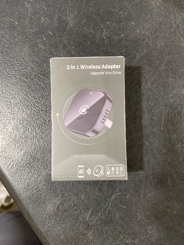Photo 1 of Teeran 2 in 1 Wireless CarPlay and Android Auto Adapter, Easy Setup Plug and Play, Fast Seamless Use Supports 1000+ Car's with Built-in Wired Car Play/Android Auto, Compact Sleek Design Car Adapter
