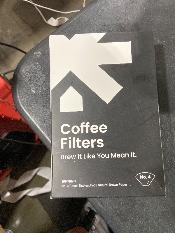 Photo 1 of #4 Cone Coffee Filters – Unbleached Natural Paper Filters for 8–12 Cup Drip Machines & Pour Overs – Fits most coffee makers- 100 Count