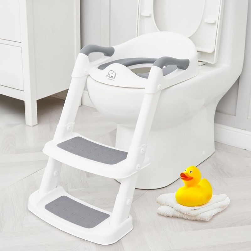 Photo 1 of ***PICTURE FOR REFERENCE, NOT EXACT BRAND***
POTTY TRAINING TOILET SEAT WITH STEP STOOL LADDER.