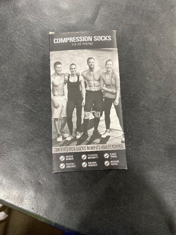 Photo 1 of CHARMKING Compression Socks for Women & Men Circulation (3 Pairs) 15-20 mmHg is Best Athletic for Running, Flight Travel, Support, Cycling, Pregnant - Boost Performance, Durability (S/M, Multi 65)