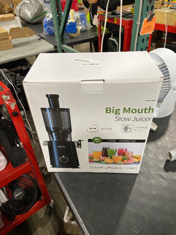 Photo 1 of ECOSELF Cold Press Juicer Easy to Clean, with Wide Mouth & Large Feed Chute, Professional Juicer Machines For Whole Fruits & Vegetables, Self Feeding for Juice Extractor Machine, High Juice Yield