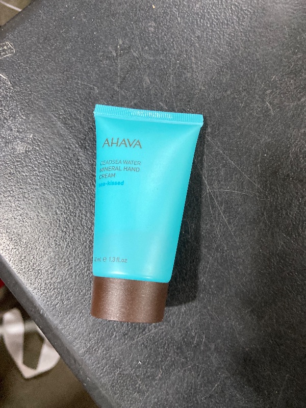Photo 1 of AHAVA Dead Sea Water Mineral Hand Cream, Sea-Kissed, Travel Size - Hand Moisturizer For Dry Cracked Hands, Light & Fast Absorbing, Enriched with Exlusive Osmoter, Witch Hazel & Allantoin, 1.3 Fl.Oz