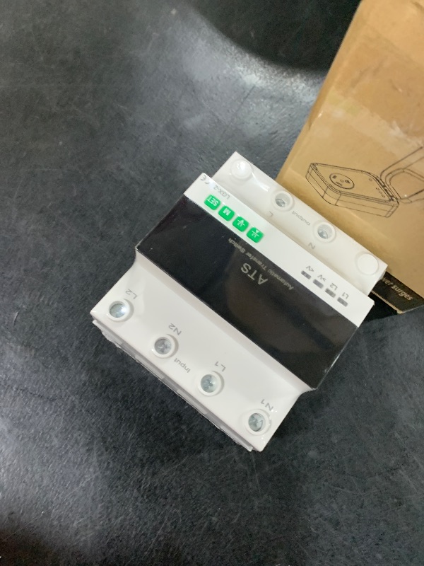 Photo 1 of 100A 110V Automatic/Manual Transfer Switch, Dual Power Selector with LED Display, L1 Priority, DIN Rail Mount,50/60Hz CE Certified ATS for Generator and Backup Power