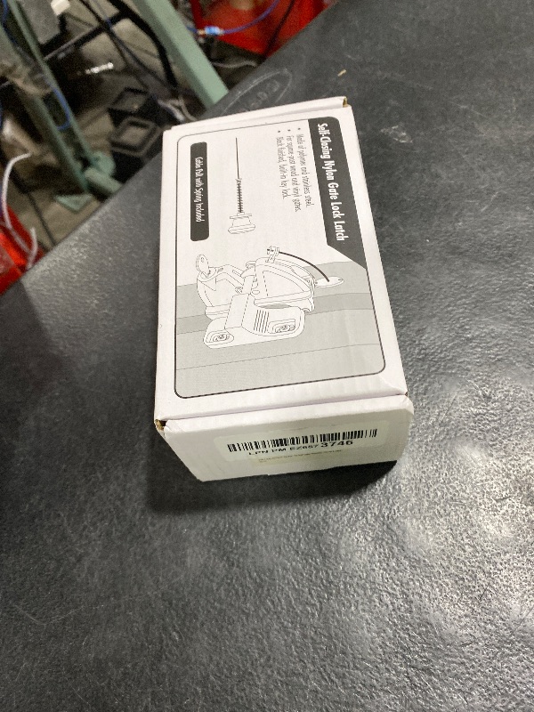 Photo 1 of Key Lockable 2 Way Gate Latch with Spring Loaded Pull Cable and Key,2 Sided Gate Fence Lock for Outdoor Gates,Locking Gate Door Lock Fence Latch Gate Hardware for Metal,Wood,Vinyl Fence,Black Finish