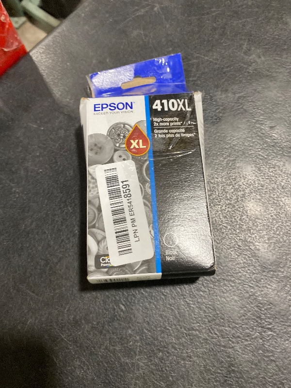Photo 1 of EPSON 410 Claria Premium Ink High Capacity (T410XL020) Works with Expression Premium XP-530, XP-630, XP-640, XP-7100, XP-830