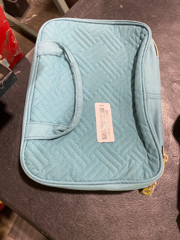 Photo 1 of BAGSMART Toiletry Bag Travel Bag with hanging hook, Water-resistant Makeup Cosmetic Bag Travel Organizer for Accessories, Shampoo, Full Sized Container, Toiletries, Teal