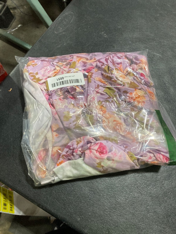 Photo 1 of GRACE KARIN 2025 Women's Summer Floral Print Dress Sleeveless Casual Flowy Sundress A Line Ruffle Wedding Guest Outfit Purple Floral S