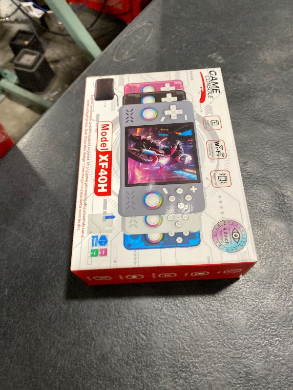 Photo 1 of Upgraded XF40H Handheld Game Console, Retro Gaming Console Preloaded Classic Games with Multiple Emulators, 4.0 Inch 4K HD IPS Screen Open Source Linux System, Pocket Video Gaming (Black-128G)