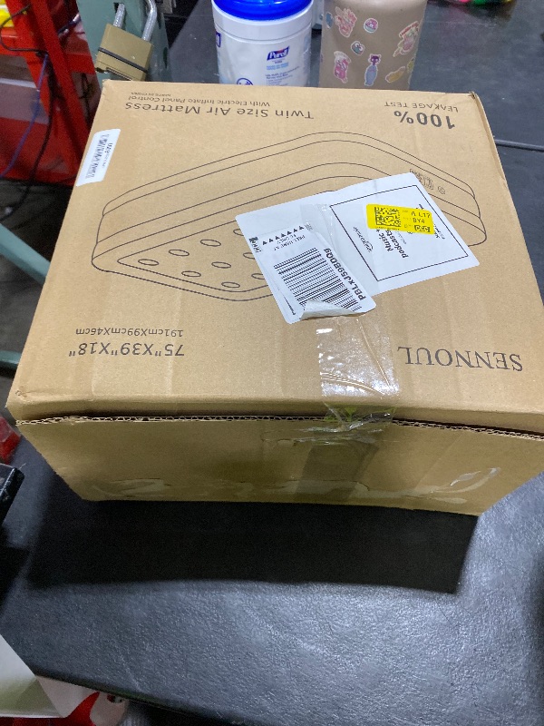 Photo 1 of SENNOUL Air Mattress with Built in Pump - Upgraded Twin Blow Up Mattress, 2 Mins Quick Self Inflatable with Double Air Chamber,16"/550lbs Max, Strong Support, for Camping,Home,Guests,Portable Travel