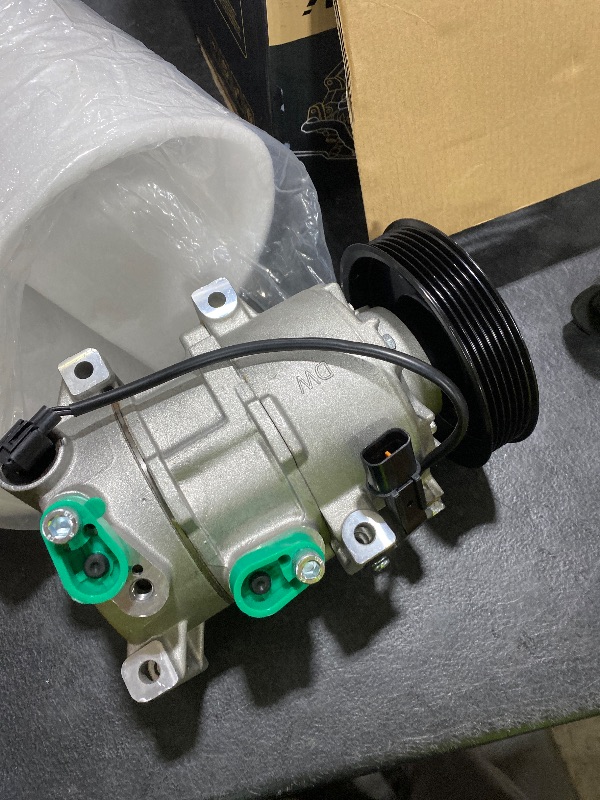 Photo 1 of Aspligo Air Conditioner AC Compressor Fits for Hyundai Accent 1.6L 2012-2017, for Kia Rio 1.6L 2012-2017, with A/C Clutch, CO20765C AC Compressor, Replaces 977011R100, 977011R100DR, 977011W600