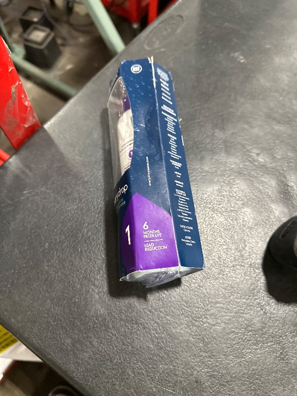 Photo 1 of everydrop by Whirlpool Ice and Water Refrigerator Filter 1, EDR1RXD1, Single-Pack , Purple