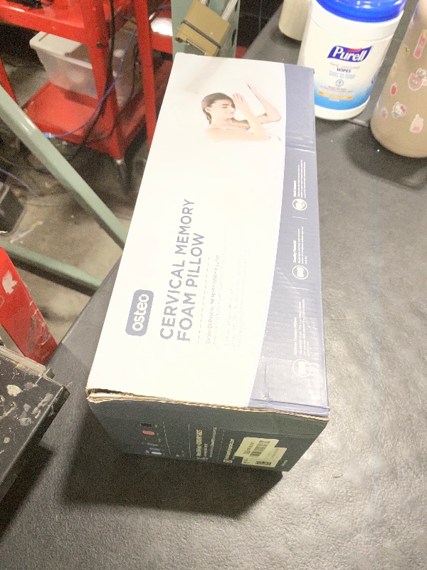 Photo 1 of Osteo Cervical Pillow for Neck Pain Relief, Hollow Design Odorless Memory Foam Pillows with Cooling Case, Adjustable Orthopedic Bed Pillow for Sleeping, Support for Side Back Sleepers