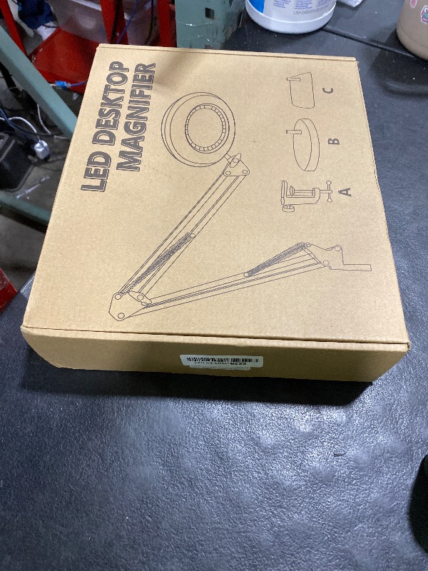 Photo 1 of 10 X Magnifying Glass with Light and Stand, 5 Color Modes Dimmable Magnifying Glasses for Close Work, 2-in-1 Lighted Glass with Clamp for Reading Craft Hobby Close Work