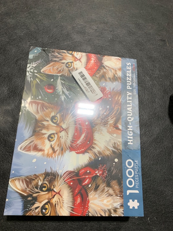 Photo 1 of 1000 Piece Puzzle for Adults, Christmas Snowy Night Puzzles 1000 Pieces, Enchanting Christmas Eve Puzzles for Adults Jigsaw Puzzle Vacation Challenging for Teens