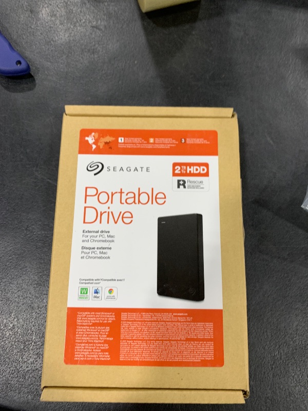 Photo 1 of Seagate Portable 2TB External Hard Drive HDD — USB 3.0 for PC, Mac, PlayStation, & Xbox -1-Year Rescue Service (STGX2000400)