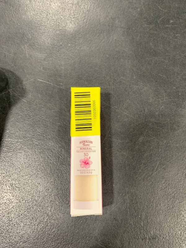 Photo 1 of Hawaiian Tropic Mineral Powder Sunscreen Brush SPF 30 | Beach Essentials, Zinc Oxide Mineral Sunscreen Powder SPF, Face Sunblock Travel Size, Brush On Sun Screen Protector for Face and Body, 0.15oz