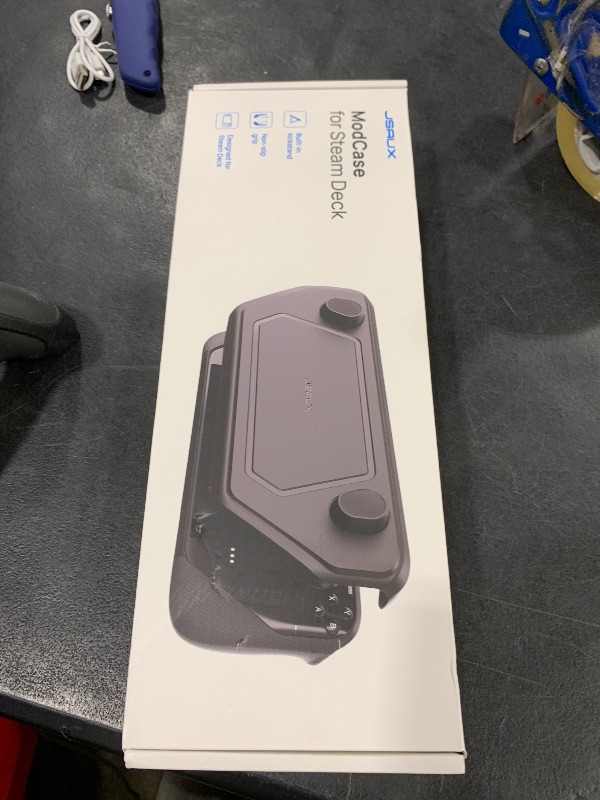Photo 1 of JSAUX PC0104 ModCase Compatible with Steam Deck, Steam Deck Case Comprehensive Protection Include Detachable Front Shell, Body Protective Shell, Metal Bracket and Strap - Basic Set