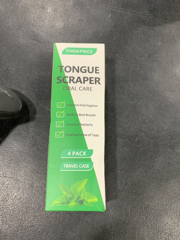 Photo 1 of Tongue Scraper Cleaner 100% BPA Free Tongue Scrapers with Travel Handy Case for Adults, Kids, Healthy Oral Care, Easy to Use, Help Fight Bad Breath (4 PACK)
