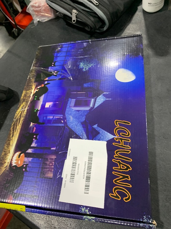 Photo 1 of *no lights****___6Pack Black Cat Halloween Decorations Outdoor with LED Glowing Eyes Black Cat Yard Stakes Halloween Decor, Waterproof Outside Cats Blow up Scary Patio Lawn Decorations