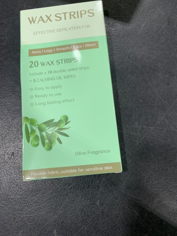 Photo 1 of Wax Strips - Body Waxing Strips, Wax Kit for Women & Men - Brazilian Wax Kit, Back Waxing Kit, All Skin Types, Face, Arms, Legs, Armpits, Bikini, 98% Natural, Hypoallergenic Odourless, Green