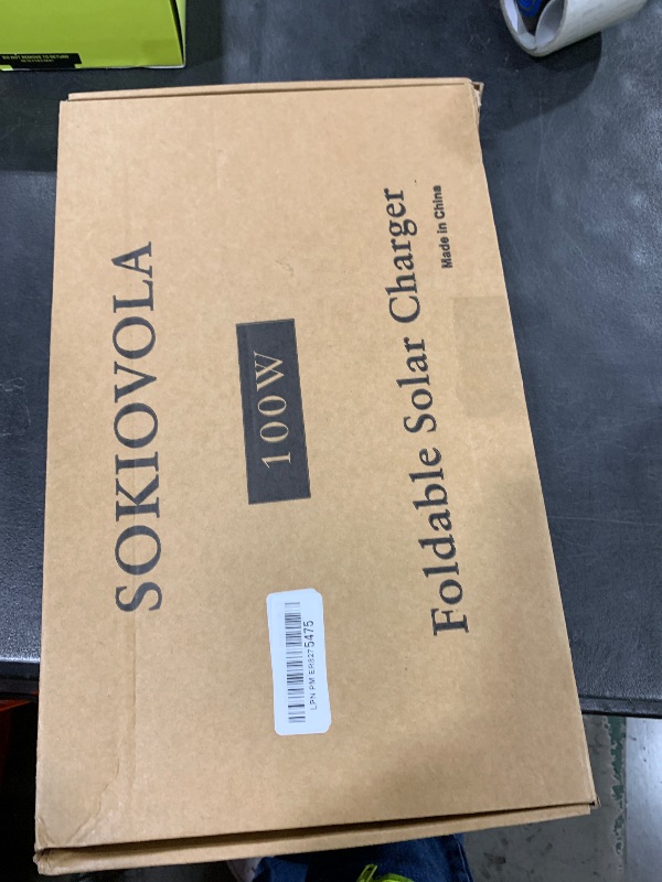 Photo 1 of SOKIOVOLA 100W Portable Solar Panel MC-4 Foldable Solar Panel Charger Kits 18V IP68 Waterproof Lightweight and Compact for Small Power Station RV Travel Outdoor Activities