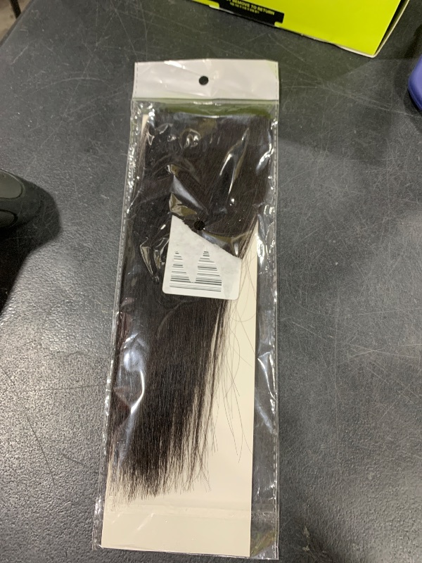 Photo 1 of FEIPRO Real Human Hair Extensions Short Clip In Silky Straight Double Weft for Women and Men With Thinning Hair Short Hair Easily add Hair Volume Thick Natural Invisible 10"#1 Jet Black