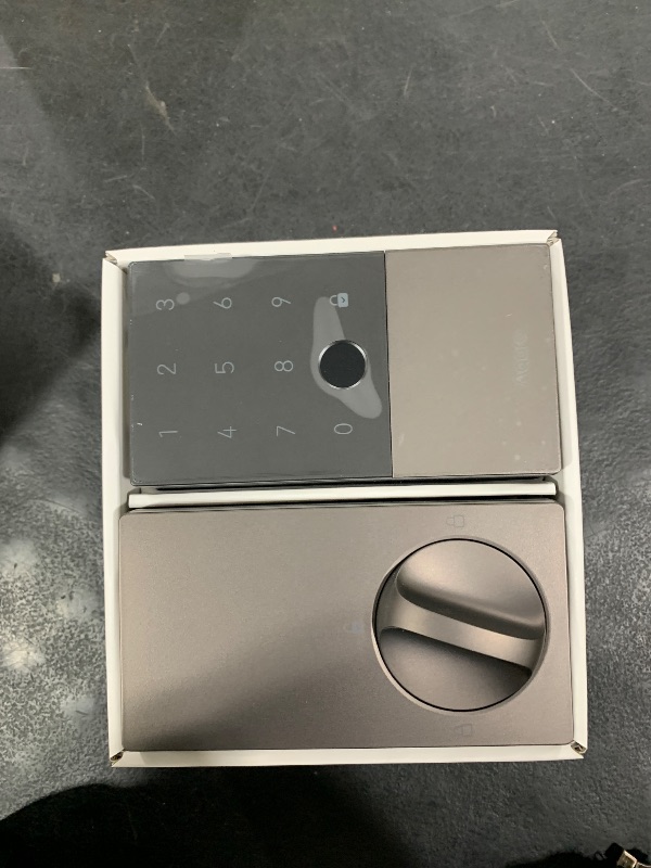Photo 1 of Aqara Smart Lock U100, Fingerprint Keyless Entry Door Lock with Apple Home Key, Touchscreen Keypad, Bluetooth Electronic Deadbolt, IP65 Weatherproof, Supports Apple HomeKit, Alexa, Google, IFTTT, Gray