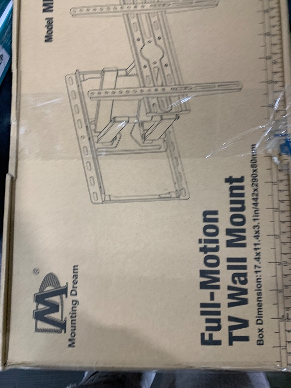 Photo 1 of Mounting Dream TV Wall Mount for 32-65 Inch Television,Mount with Swivel and Tilt, Full Motion Bracket with Articulating Dual Arms, Fits 16inch Studs, Max VESA 400X400 mm, 99lbs, MD2380