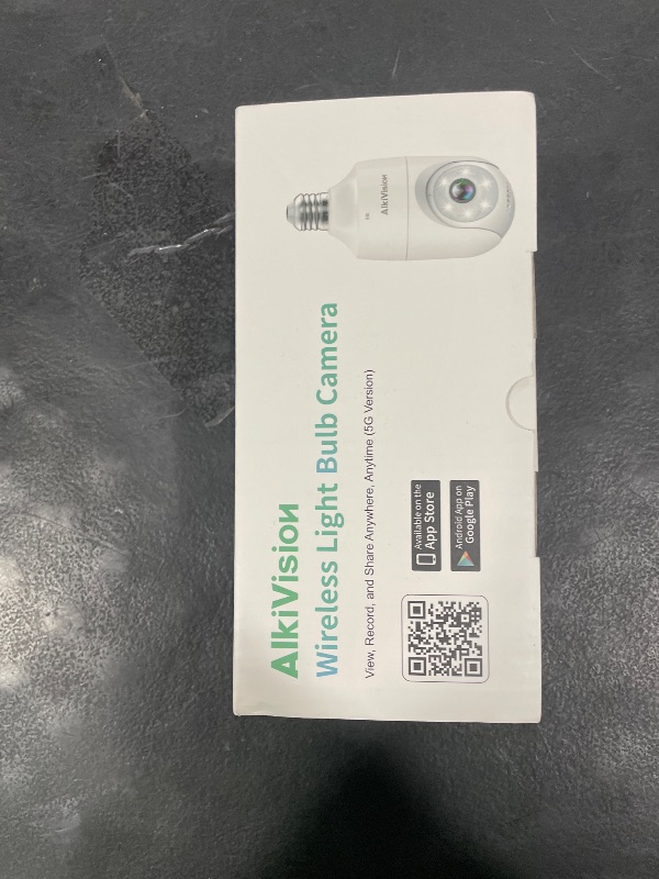 Photo 1 of 2K Light Bulb Security Camera - 5G&2.4GHz Dual Bands 360° Motion Detection Cameras for Home Security, Full-Color Night Vision, Auto Tracking, Siren Alarm, 24/7 Recording